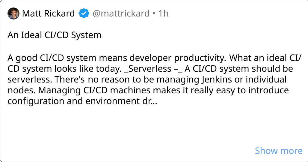 An Ideal CI/CD System